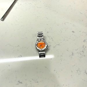 Men's Automatic Prospex Stainless Steel Bracelet Watch with orange dial 42.4mm